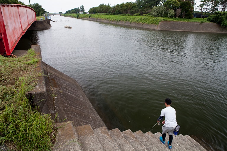 このような川もハゼのポイントになります