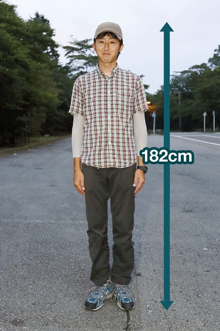 ちなみに落合さんは182cm！長身の彼でもこのとおりのクリアランスだ