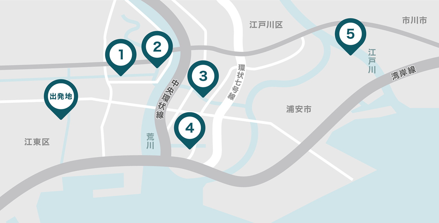 今回のハゼ釣り場マップ