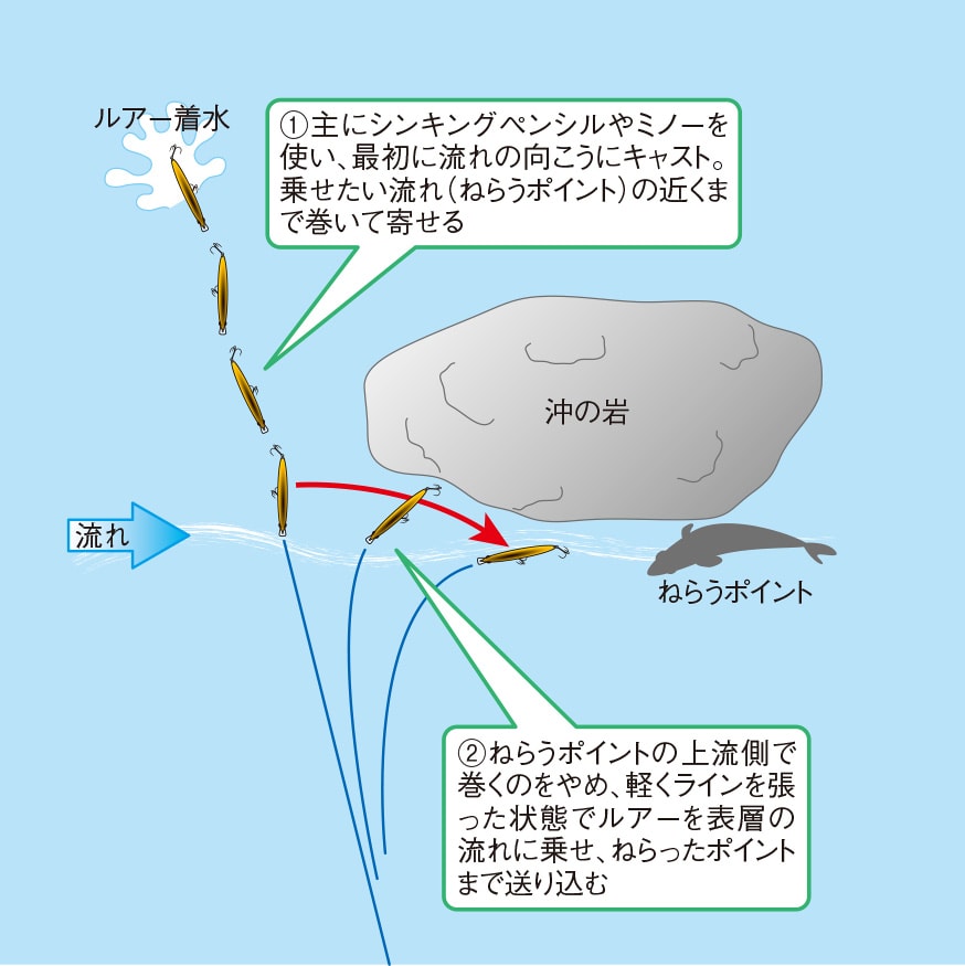 解説 ヒラスズキ釣り入門 釣果を伸ばす ドリフト のテクニック Honda釣り倶楽部 Honda