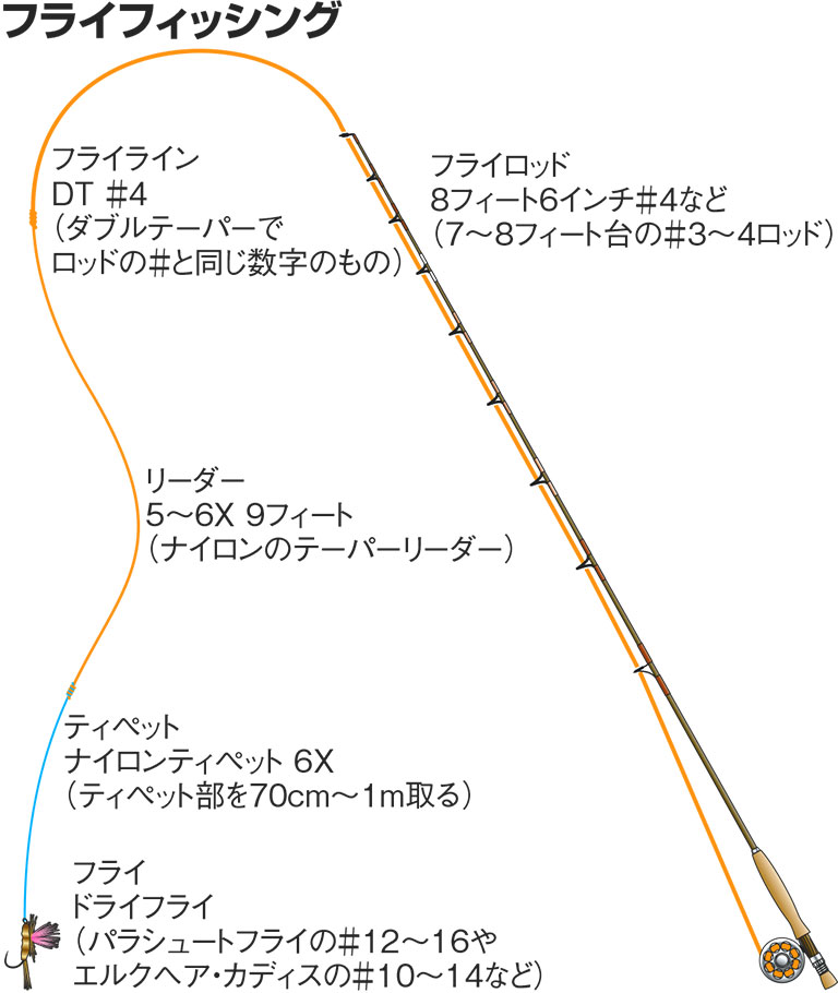 フライフィッシング（アマゴ）