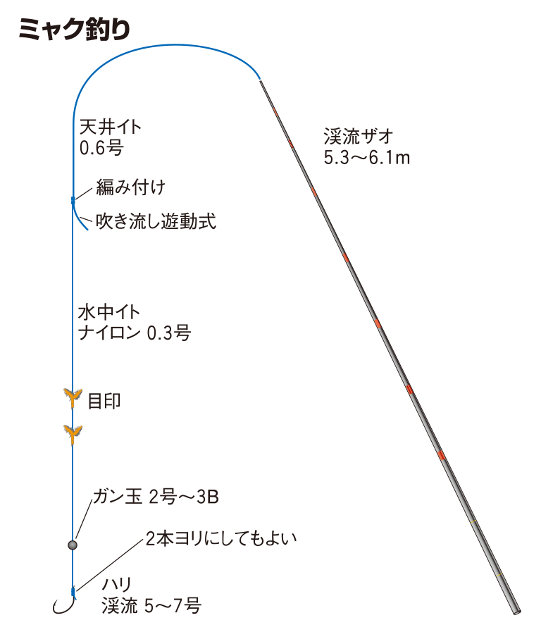 アマゴ サツキマスの仕掛け テンカラ釣り フライ ミャク釣り ルアー 釣魚図鑑 特徴 仕掛け さばき方 Honda釣り倶楽部 Honda