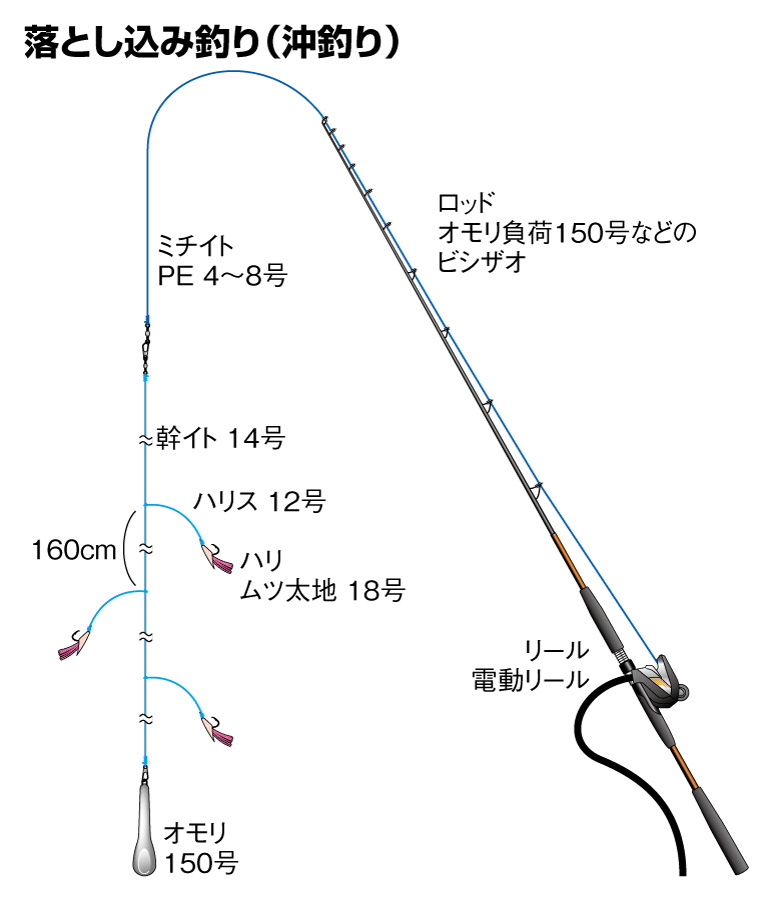 ブリの仕掛け 落とし込み ルアー ジギング コマセ Honda釣り倶楽部 Honda公式サイト