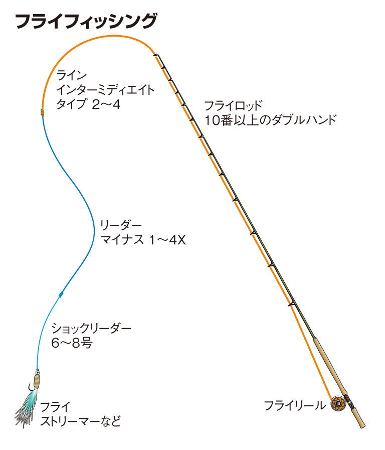 イトウの仕掛け（ルアー／フライ） | 釣魚図鑑（特徴・仕掛け・さばき方） | Honda釣り倶楽部 | Honda