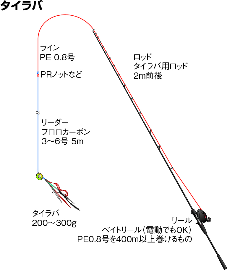 マダラの仕掛け タイラバ ジギング 沖釣り 釣魚図鑑 特徴 仕掛け さばき方 Honda釣り倶楽部 Honda