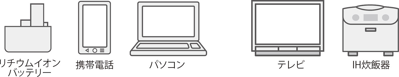 高品質な電気を必要とする機器の例