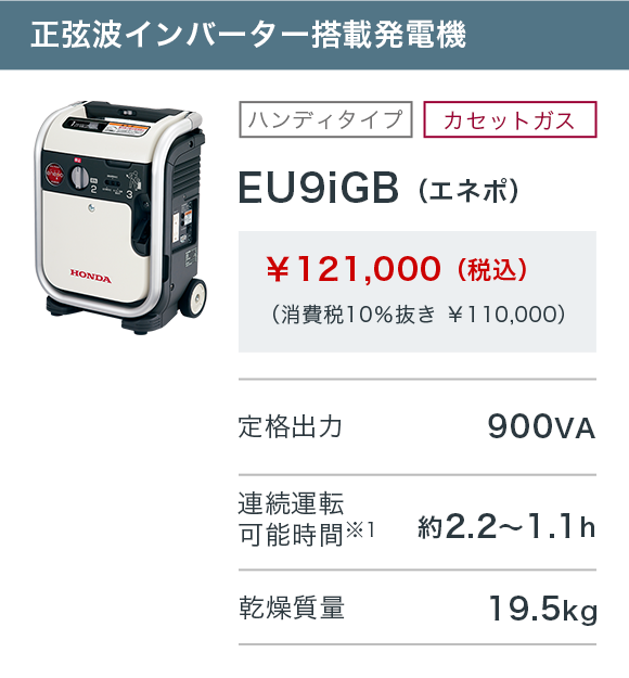 82％以上節約 本田技研工業 HONDA 発電機 2.3kVA 交流専用 EB23K1JN 4319605 JAN