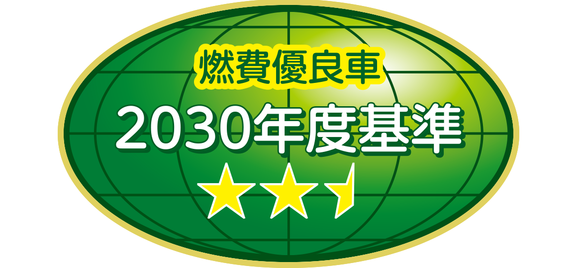 「2030年度燃費基準75％達成車」