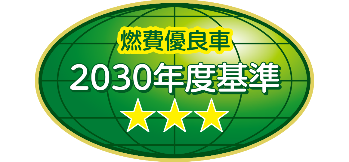 「2030年度燃費基準80％達成車」