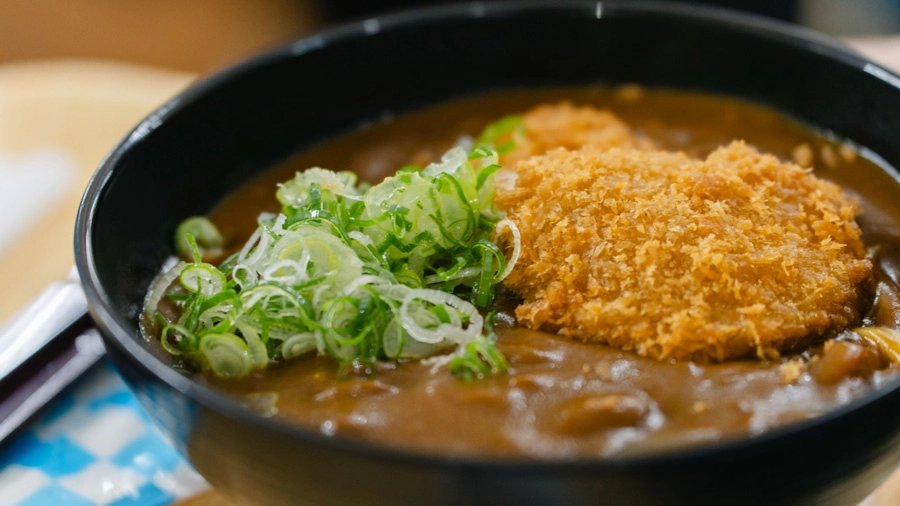 恒例！Honda名物カツカレーうどん