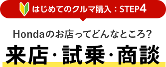 [はじめてのクルマ購入：STEP4] Hondaのお店ってどんなところ？ 来店・試乗・商談