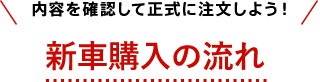 内容を確認して正式に注文しよう！新車購入の流れ