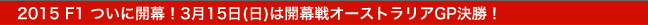 2015 F1 ɊJI315()͊JI[XgAGPI
