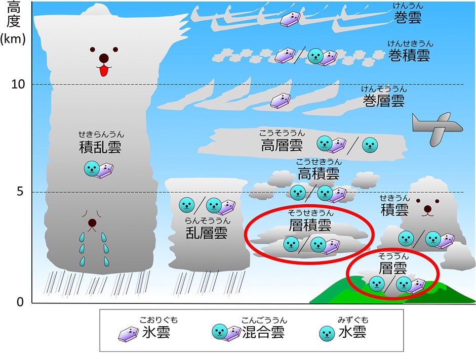 雲の種類（十種雲形）