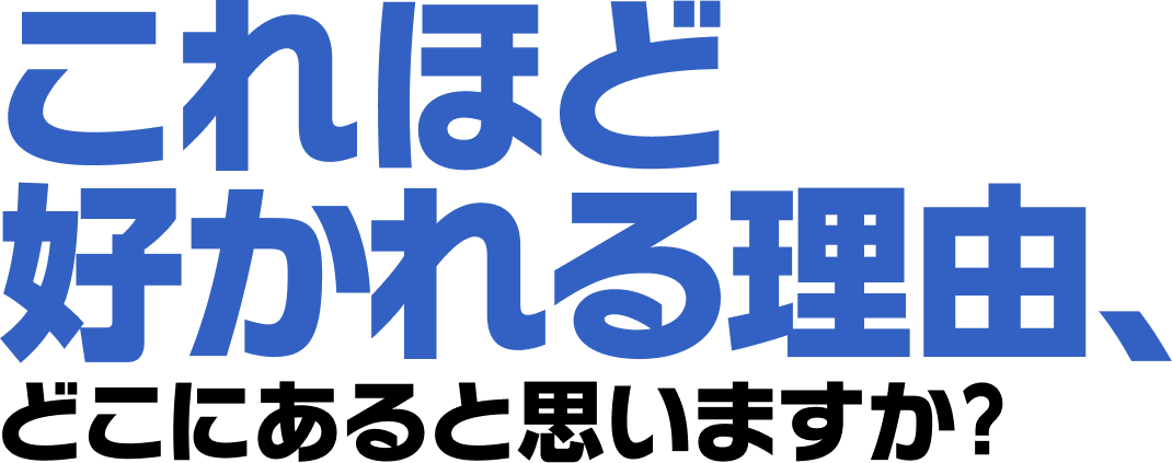 これほど好かれる理由、