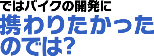 携わりたかったのでは？