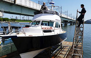 SANO 30FB Offshore Fishing Cruiserこだわりの艤装を施し進水