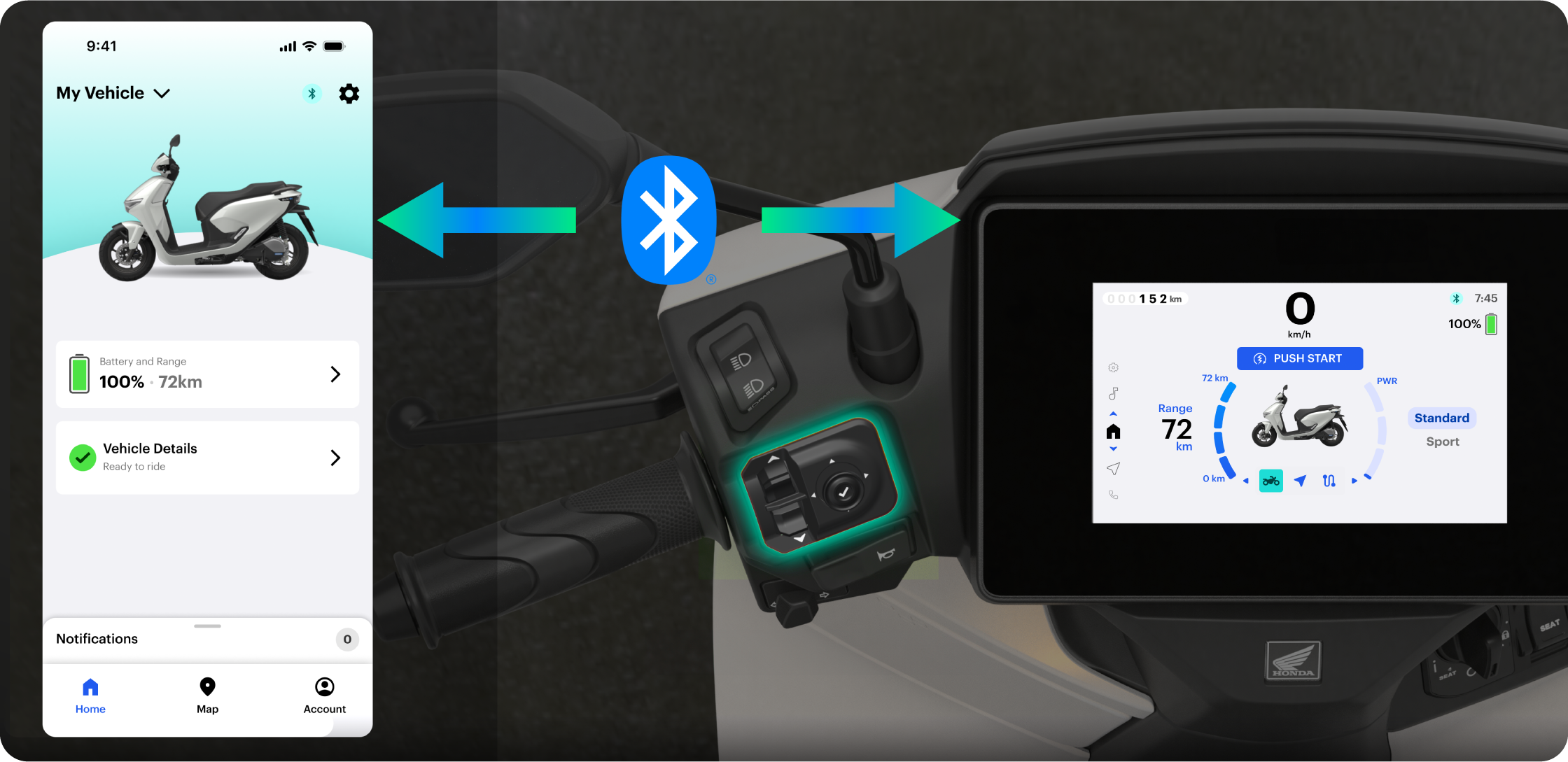 Honda RoadSync Duo の説明画像