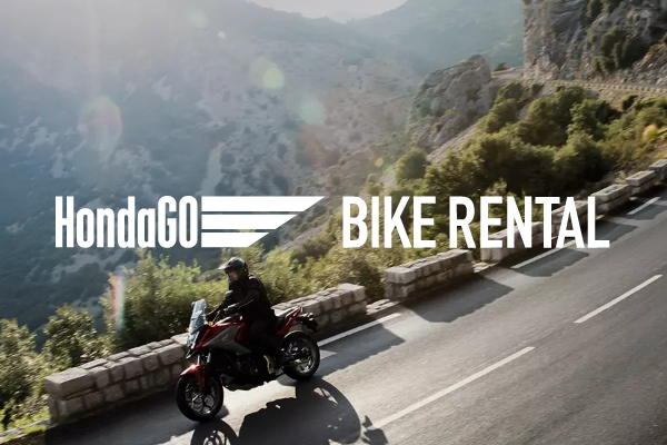 HondaGo BIKE RENTALロゴとイメージ画像