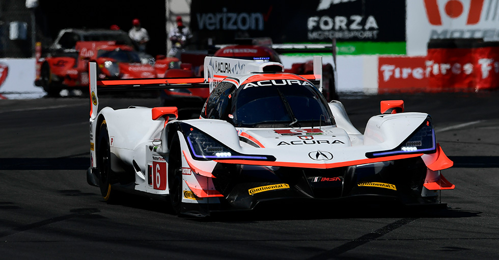 Acura DPi、第3戦ロングビーチでファン・パブロ・モントーヤ組が初のトップ5フィニッシュ。エリオ・カストロネベス組も6位を獲得