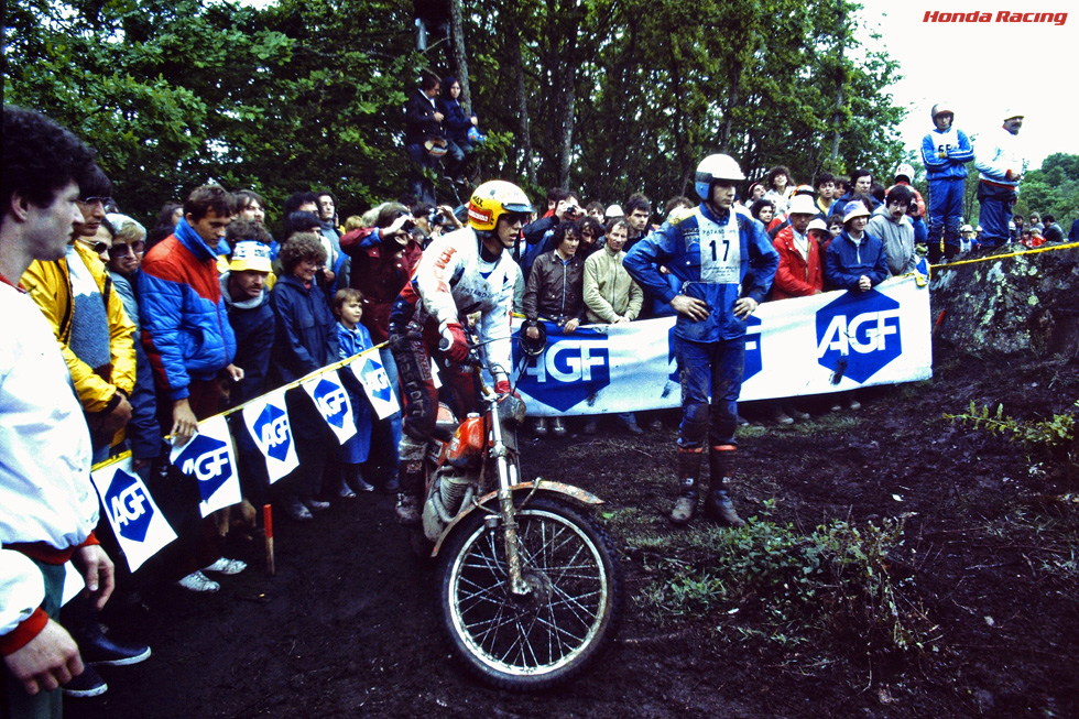 1982年トライアル世界選手権でエディ・ルジャーンがHonda初のチャンピオン獲得<br><small>（1984年まで3連覇）