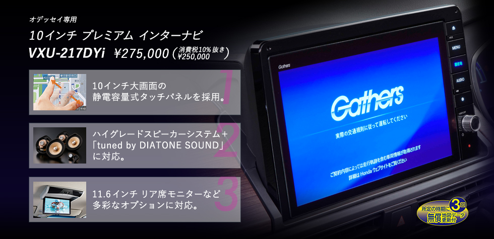 Honda ナビゲーション オーディオ