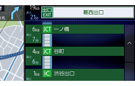 道路切り替え機能