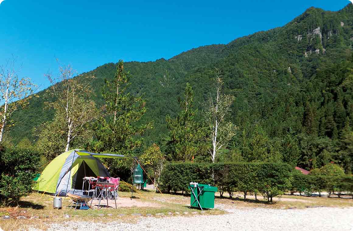  穂高連峰を望む