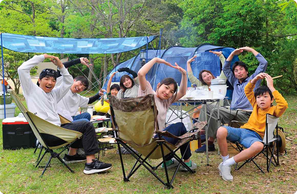 天気が良ければ降るような星空が楽しめる。都会と違って漆黒の闇もキャンプの醍醐味