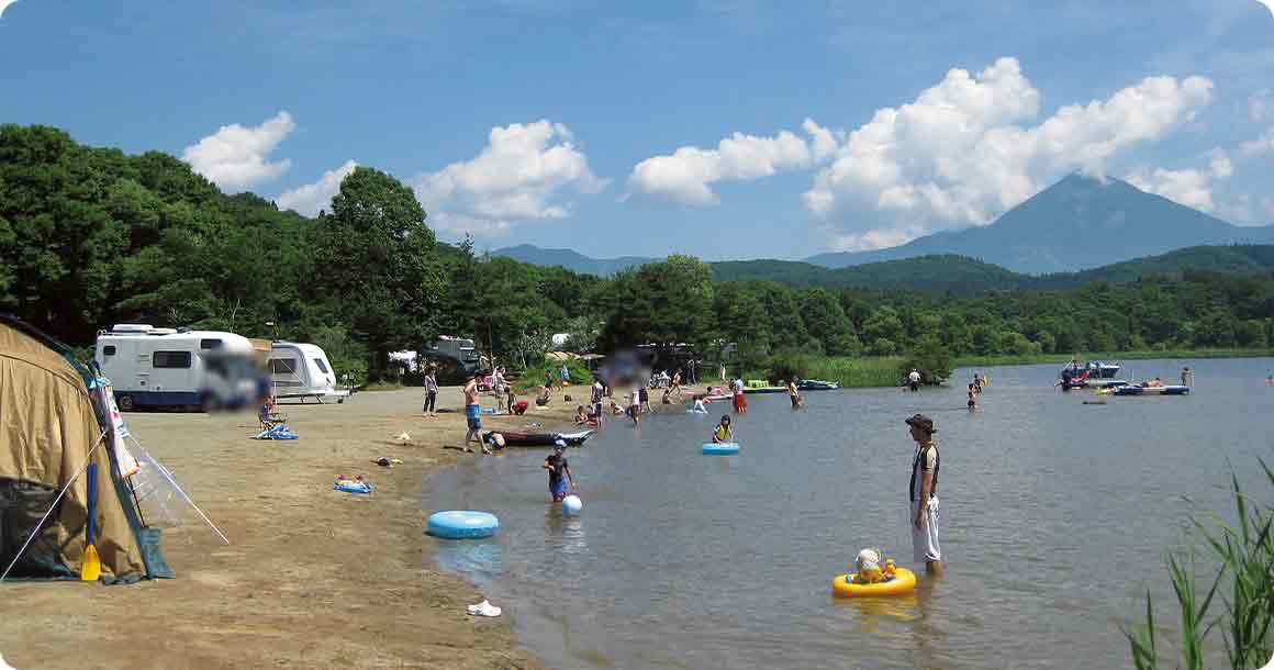 福島県・猪苗代湖エリアのオートキャンプ場「猪苗代湖モビレージ」