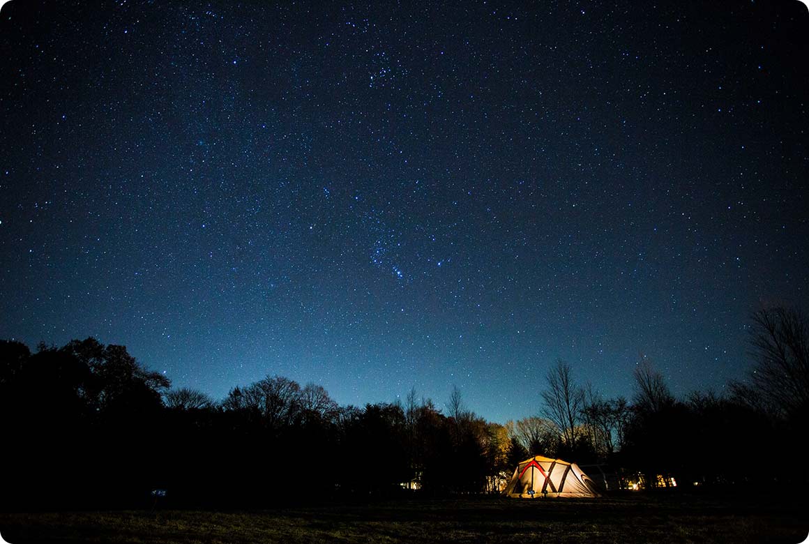 標高が高いため、星空観察にも絶好