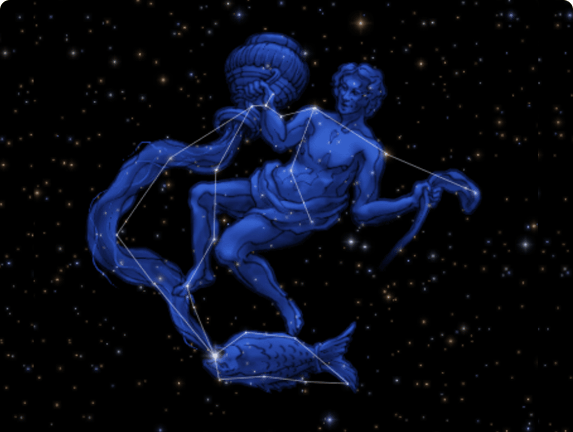 星座線と星座イメージの画像