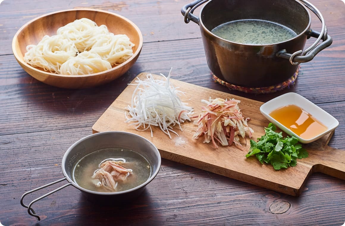 鶏出汁おそうめん