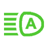 アダプティブドライビングビーム表示灯