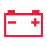 12Vバッテリー充電警告灯