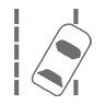 路外逸脱抑制機能表示灯（グレー）