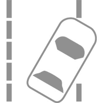 路外逸脱抑制機能表示灯（グレー）