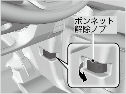 ボンネットを開ける N Box 18 Honda