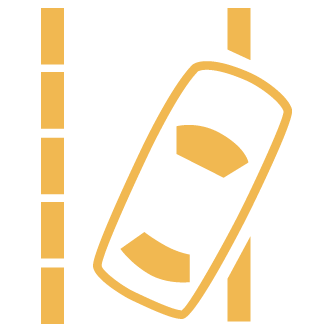 路外逸脱抑制機能警告灯