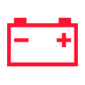 12V バッテリー充電警告灯