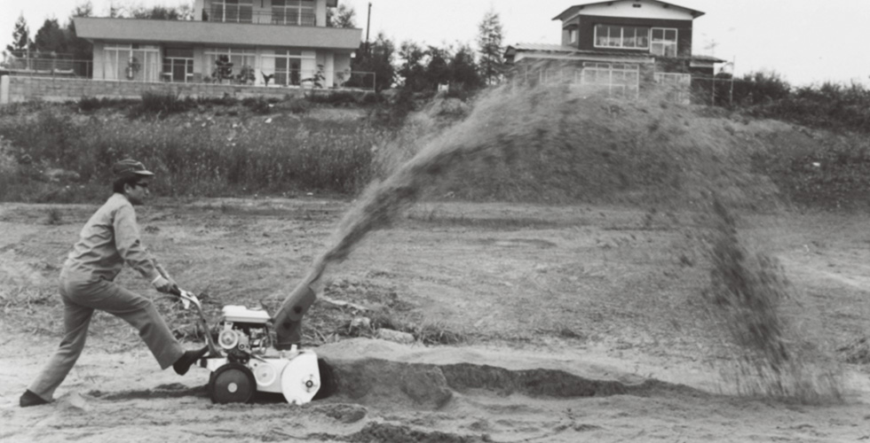 Sawdust being used for testing instead of snow.