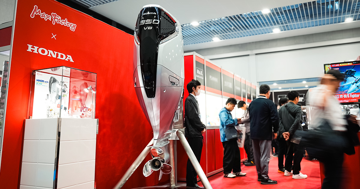 静岡ホビーショー2024にHonda船外機 BF350登場｜Power Products