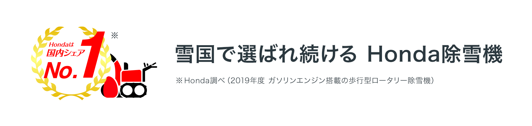 雪国で選ばれ続ける Honda除雪機