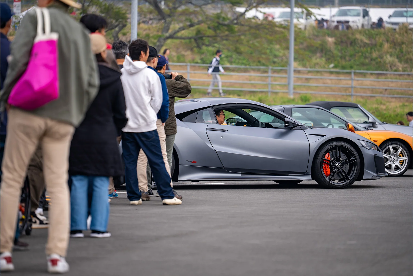 NSX Type Sのコクピット試乗を楽しむ参加者のみなさま