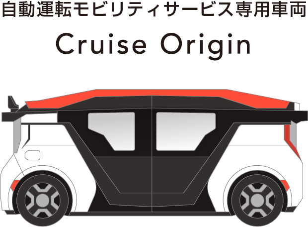 自動運転モビリティサービス専用車両 Cruise Origin