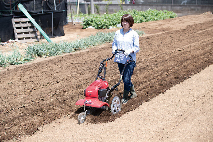 超可爱 菜園くらぶ  店 中古品 ホンダ ミニ耕うん機 プチな FG201 JT ガソリン式 移動車輪付属